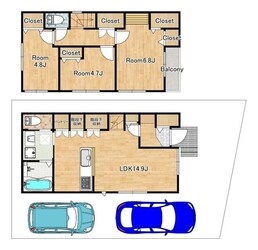 むさし野２丁目戸建の物件間取画像